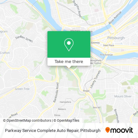Parkway Service Complete Auto Repair map