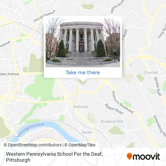 Mapa de Western Pennsylvania School For the Deaf