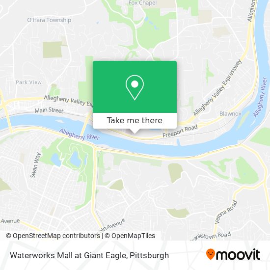 Mapa de Waterworks Mall at Giant Eagle