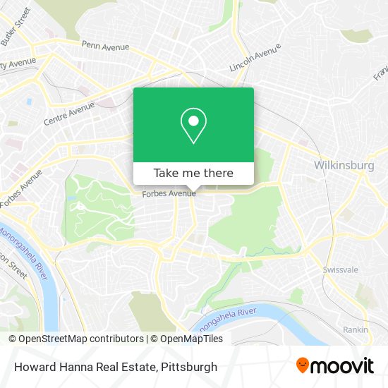 Howard Hanna Real Estate map