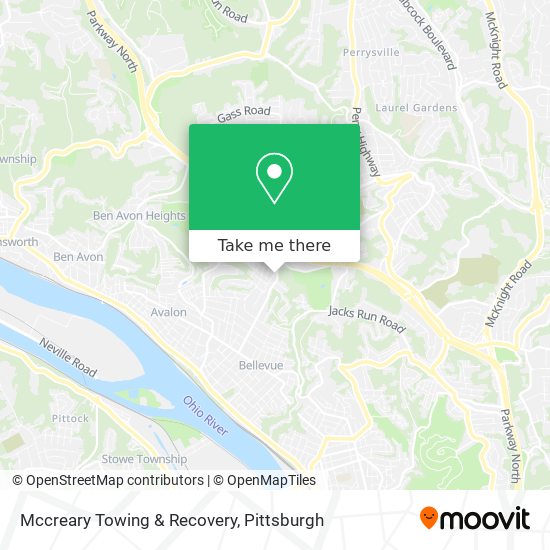 Mccreary Towing & Recovery map
