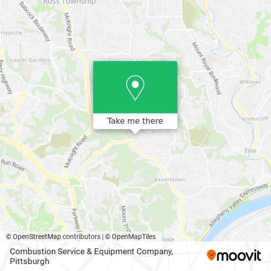 Combustion Service & Equipment Company map