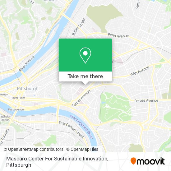 Mascaro Center For Sustainable Innovation map