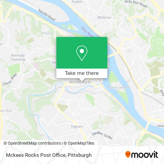 Mapa de Mckees Rocks Post Office