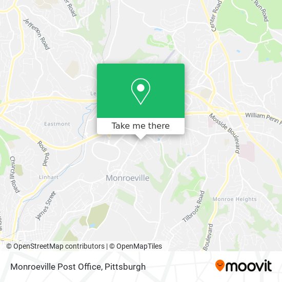 Monroeville Post Office map