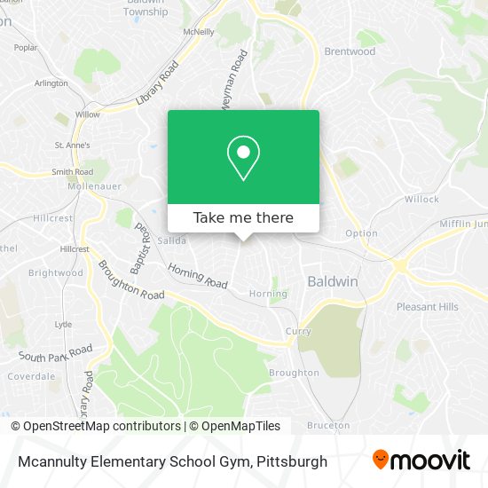 Mapa de Mcannulty Elementary School Gym