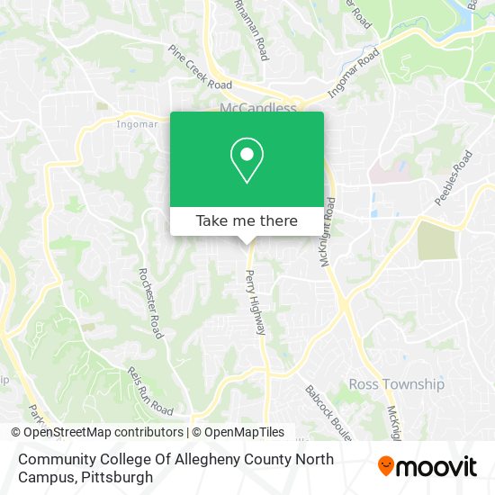 Mapa de Community College Of Allegheny County North Campus