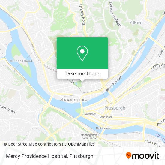 Mapa de Mercy Providence Hospital