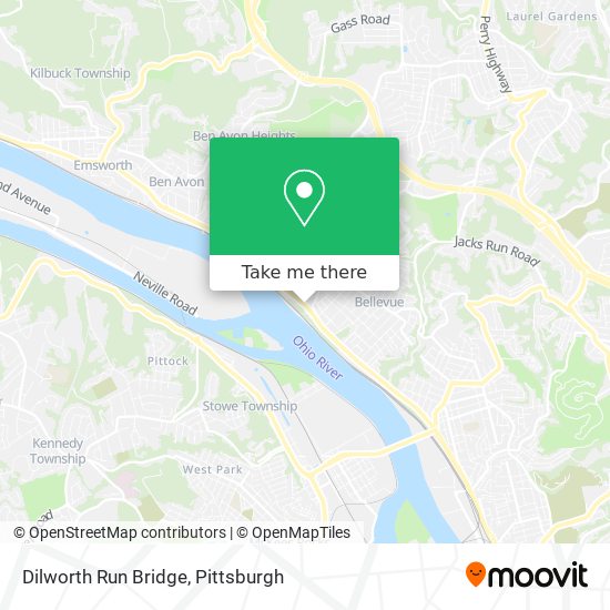 Dilworth Run Bridge map