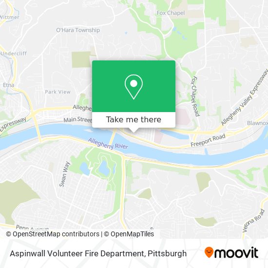 Aspinwall Volunteer Fire Department map