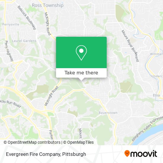 Mapa de Evergreen Fire Company