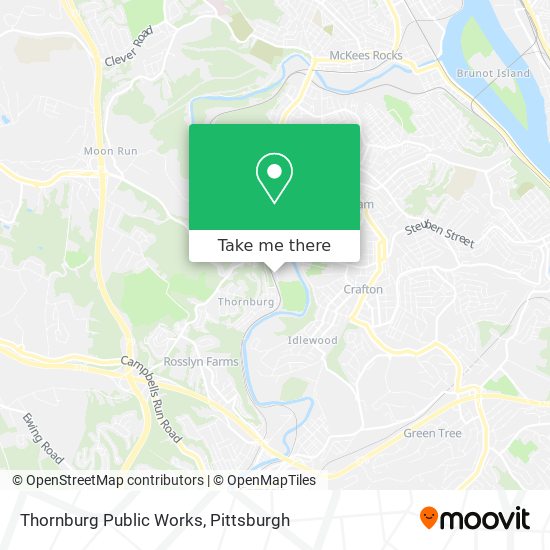Mapa de Thornburg Public Works