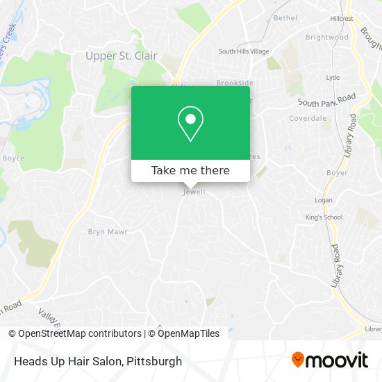 Mapa de Heads Up Hair Salon