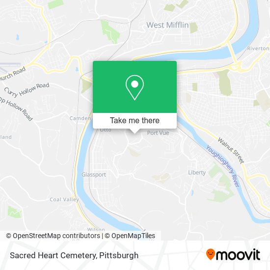 Sacred Heart Cemetery map