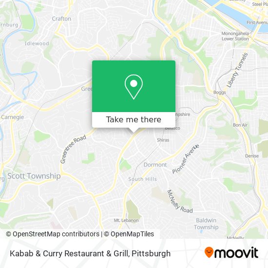 Mapa de Kabab & Curry Restaurant & Grill