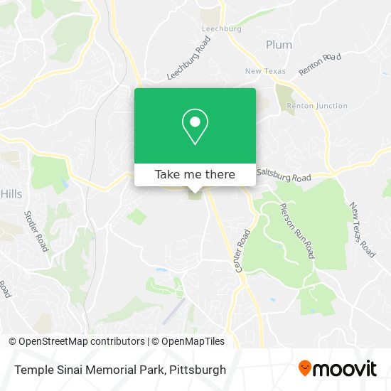 Temple Sinai Memorial Park map