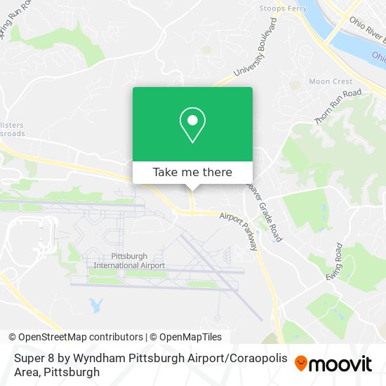 Super 8 by Wyndham Pittsburgh Airport / Coraopolis Area map