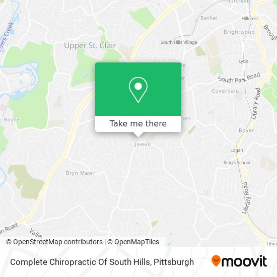 Mapa de Complete Chiropractic Of South Hills