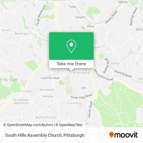 Mapa de South Hills Assembly Church