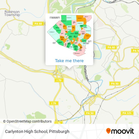 Carlynton High School map