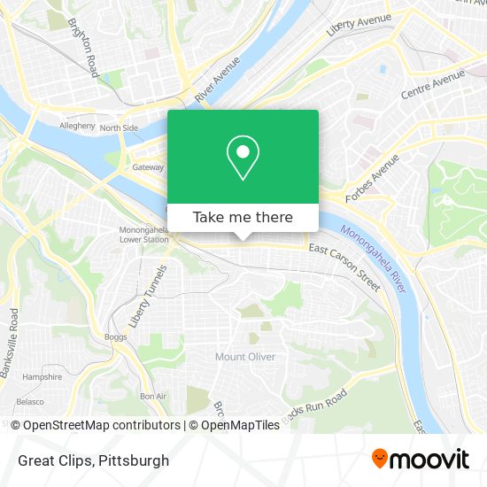 Great Clips map