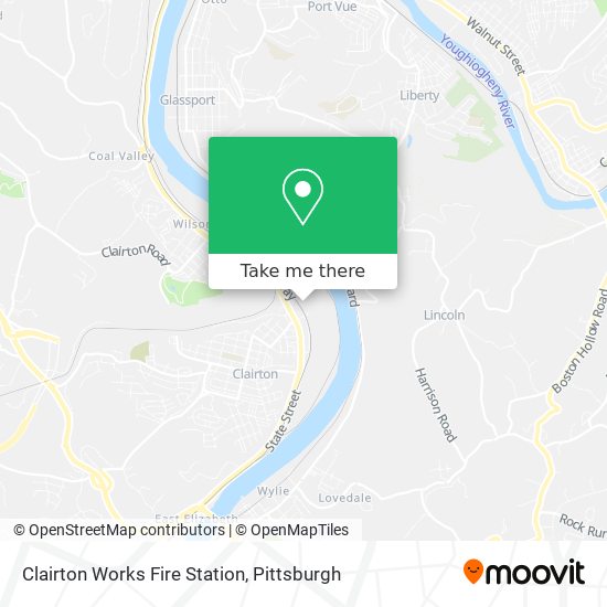 Clairton Works Fire Station map