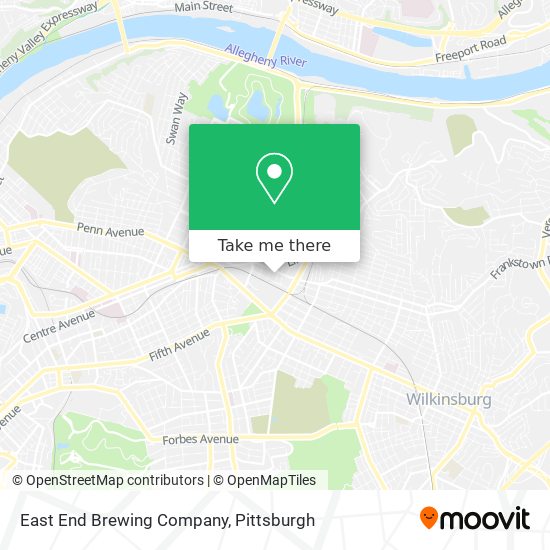 Mapa de East End Brewing Company