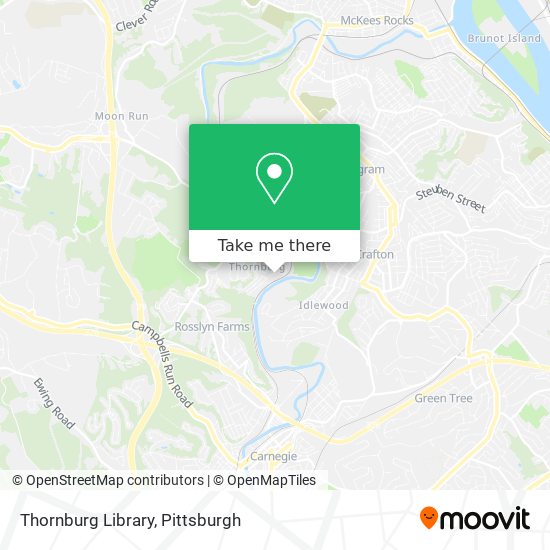 Thornburg Library map