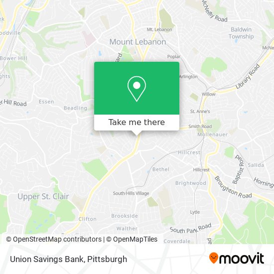 Union Savings Bank map