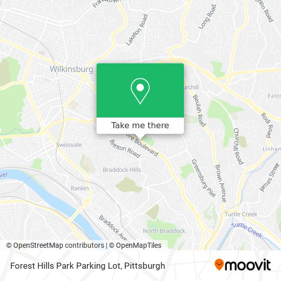 Forest Hills Park Parking Lot map