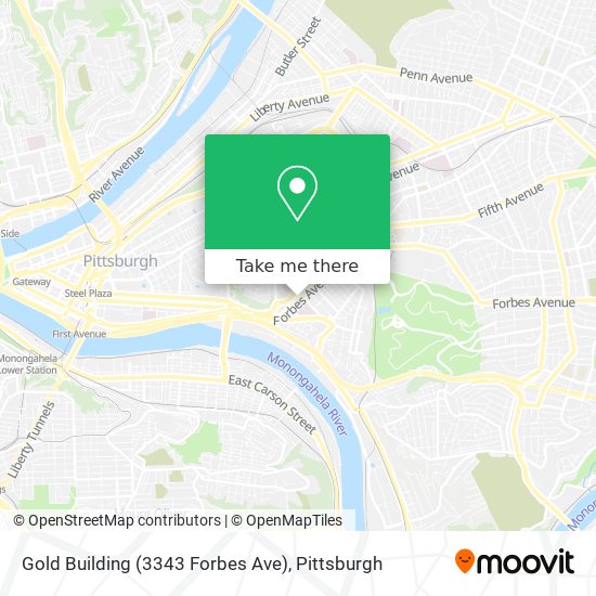 Mapa de Gold Building (3343 Forbes Ave)