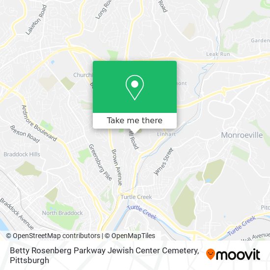 Betty Rosenberg Parkway Jewish Center Cemetery map