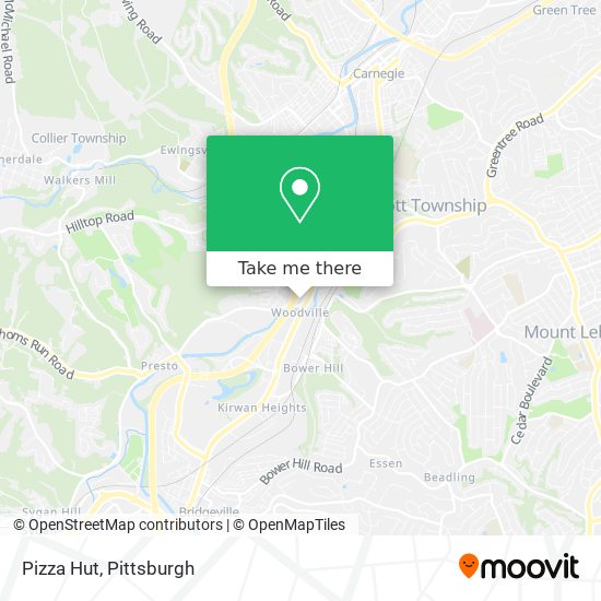 Pizza Hut map