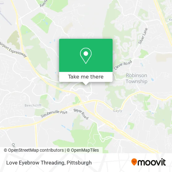 Love Eyebrow Threading map