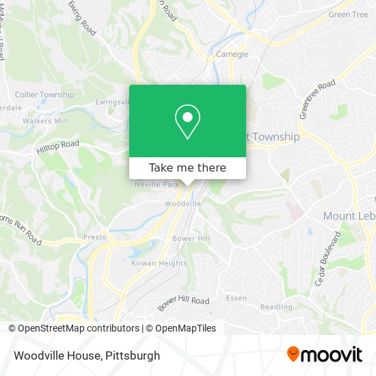 Woodville House map
