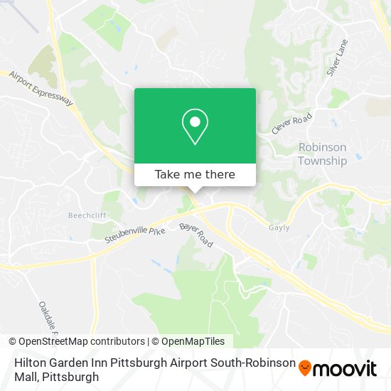 Hilton Garden Inn Pittsburgh Airport South-Robinson Mall map