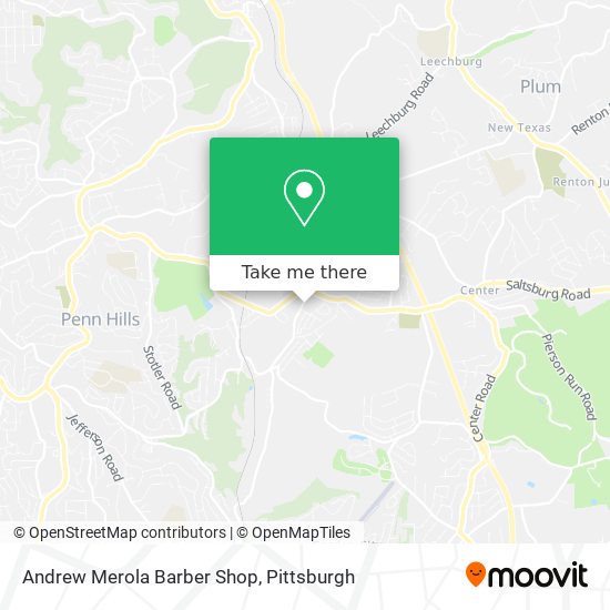 Andrew Merola Barber Shop map