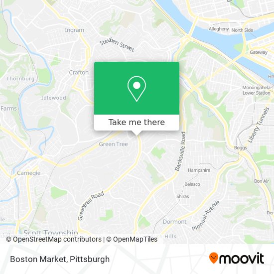 Mapa de Boston Market