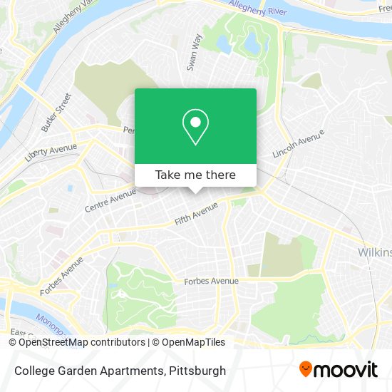 College Garden Apartments map