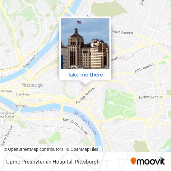 Mapa de Upmc Presbyterian Hospital