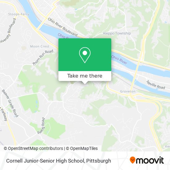 Mapa de Cornell Junior-Senior High School