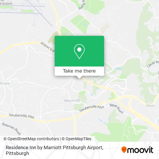 Residence Inn by Marriott Pittsburgh Airport map