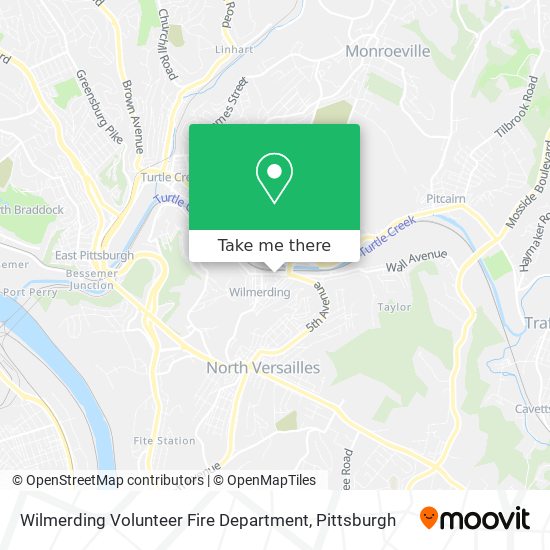 Mapa de Wilmerding Volunteer Fire Department