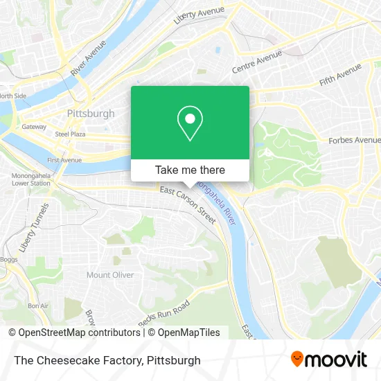 The Cheesecake Factory map