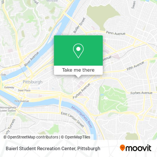 Mapa de Baierl Student Recreation Center