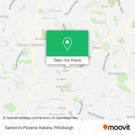 Santoro's Pizzeria Italiana map