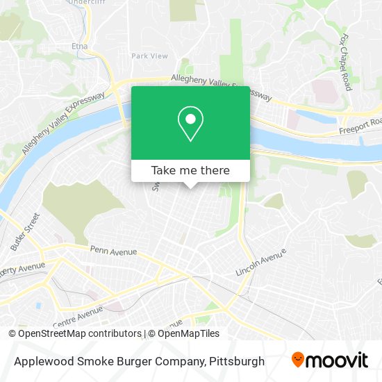 Mapa de Applewood Smoke Burger Company