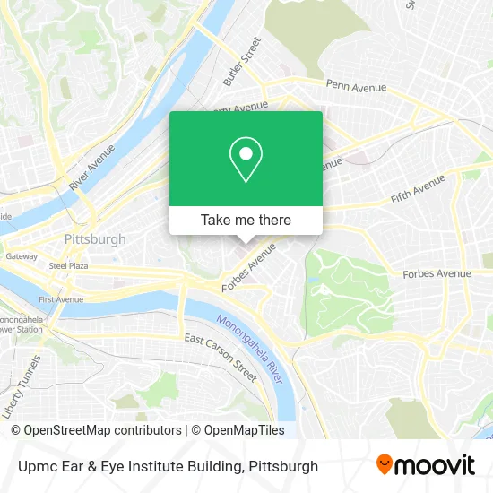 Upmc Ear & Eye Institute Building map