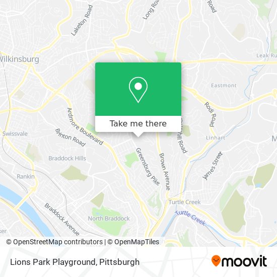 Lions Park Playground map