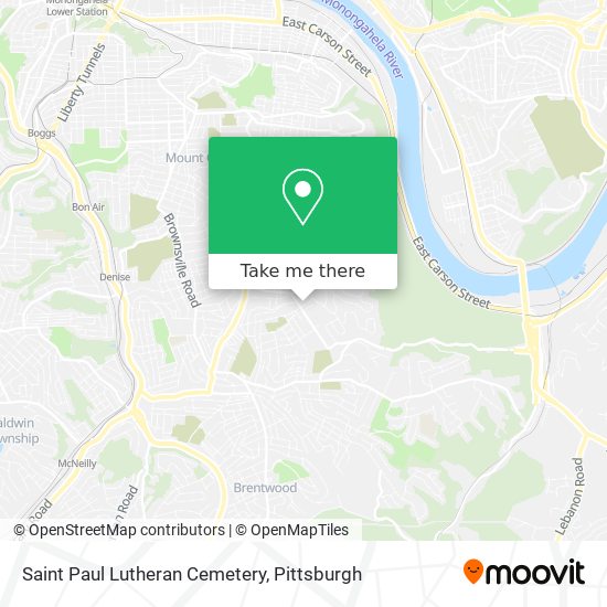 Saint Paul Lutheran Cemetery map